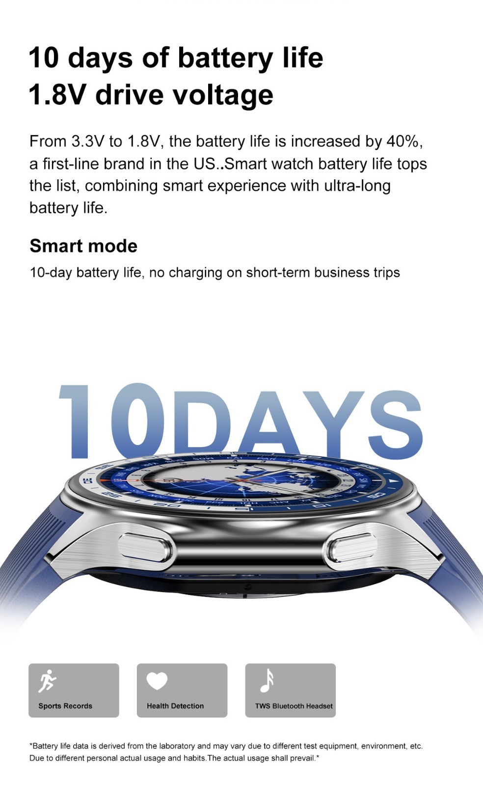 DT Watch X Smart Watch 10 Days Battery AMOLED BT Call TWS WearPro iOS Android