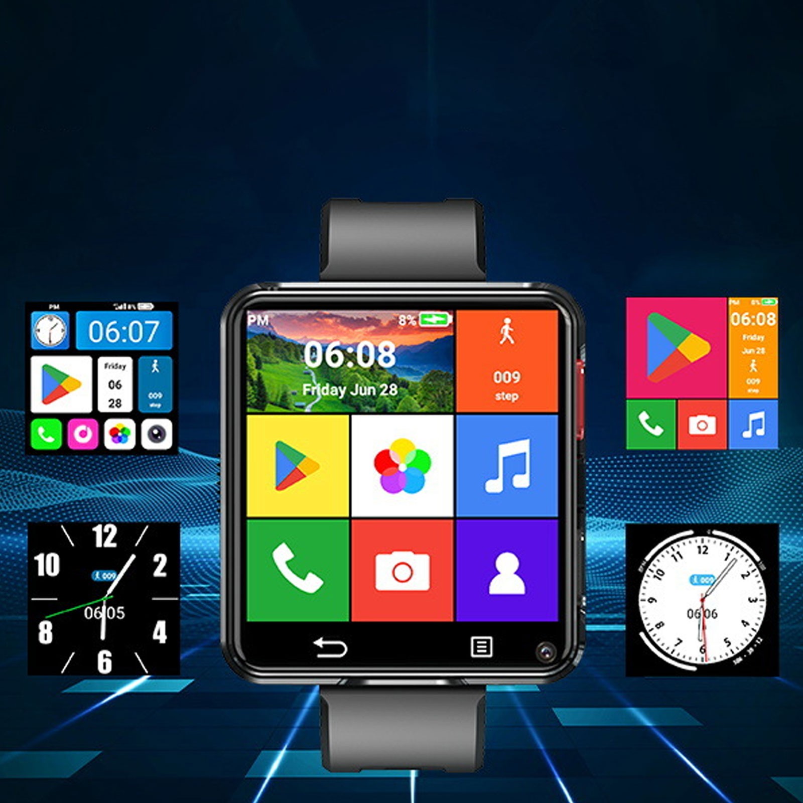 New S998 4G Smart Watch Android 11.0 OS 2.64inch Screen Heart Rate Sleep Monith2