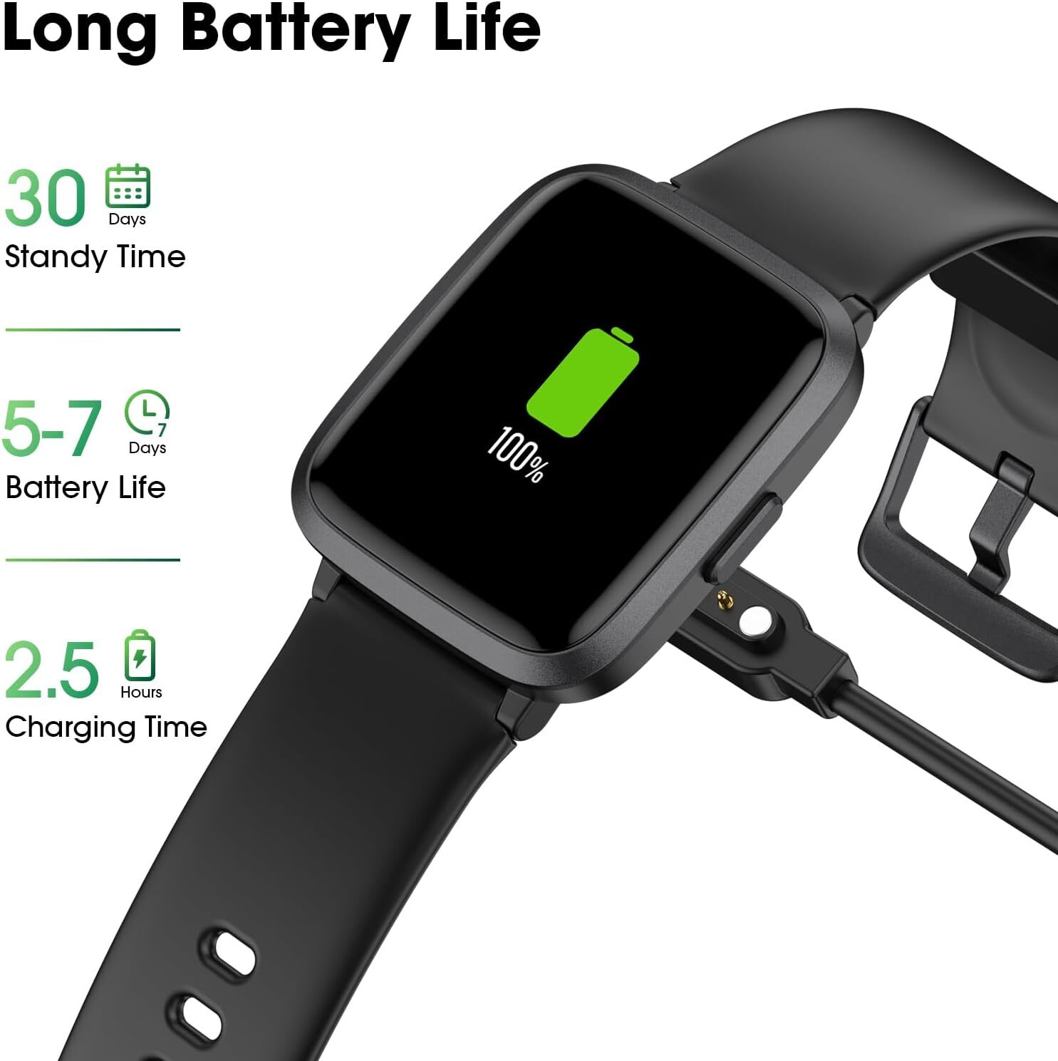 Women’s Smart Watch Bluetooth SmartWatch For Apple iPhone iOS and Android…
