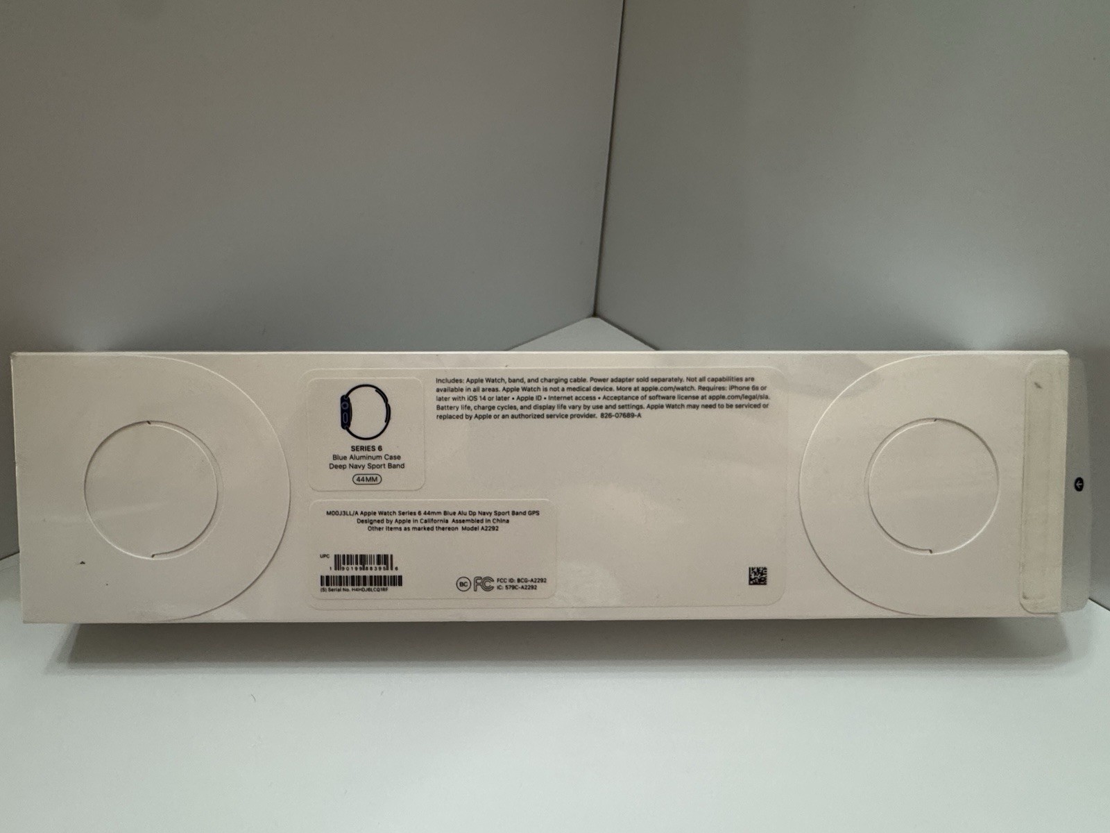 Apple Watch Series 6 44mm Aluminum Case with Deep Navy Sport Band Blue (2020)NEW