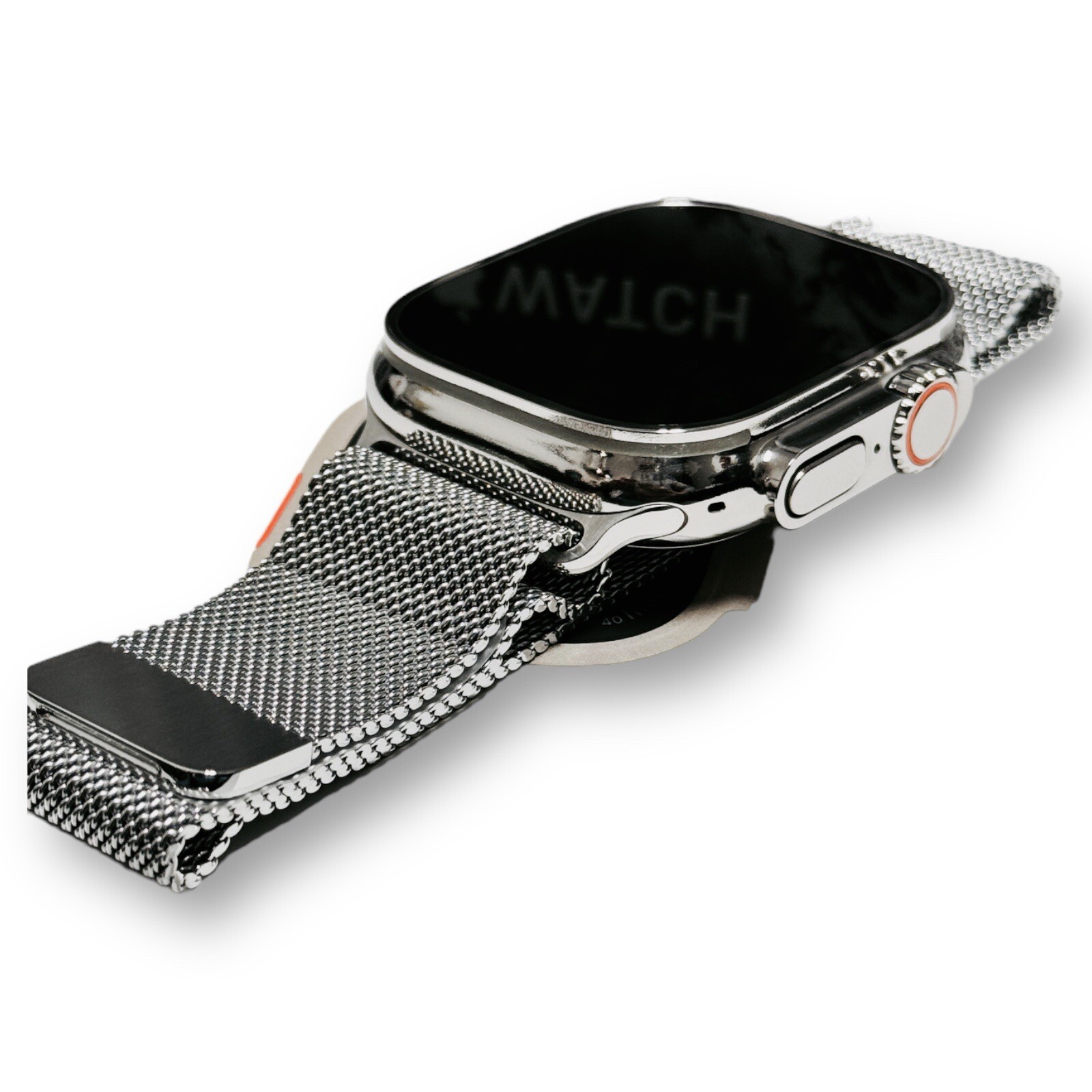 Apple Watch ULTRA 3 49mm CUSTOM Diamond Polished with Apple Milanese Loop