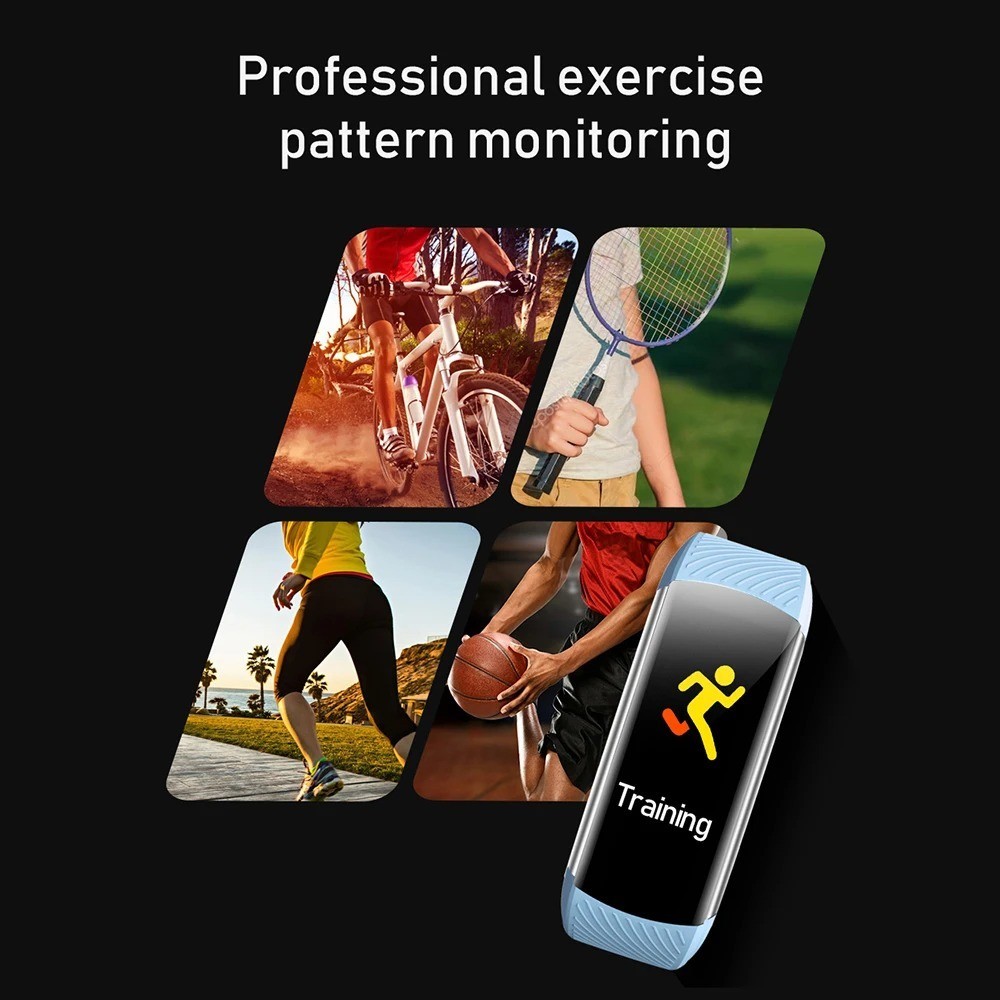 C5S mart Bracelet Heart Rate Blood Pressure Monitor Pedometer Sport Fitness IP67