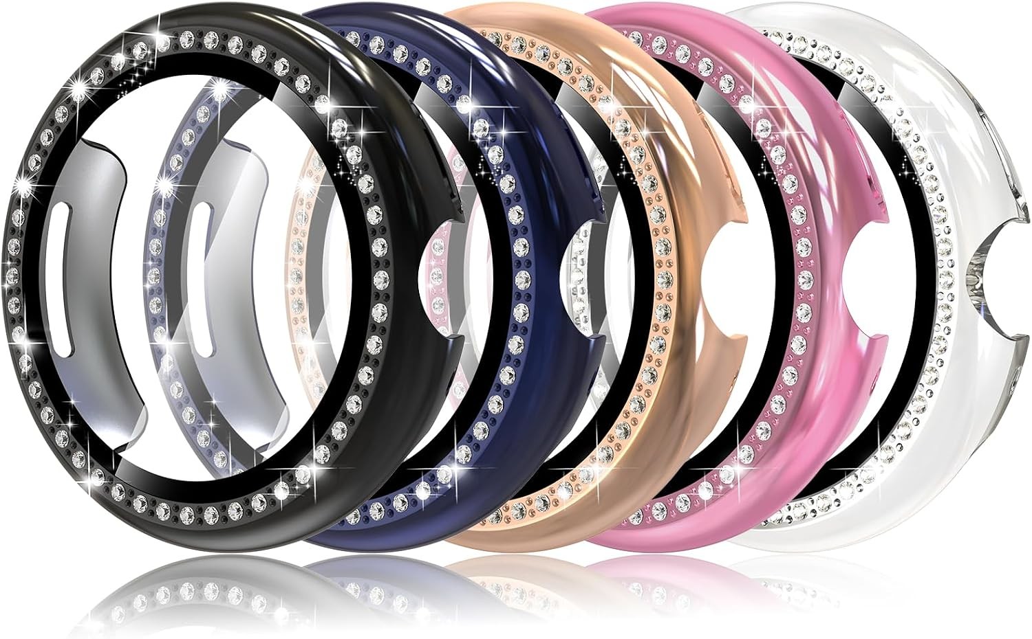 5-Pack Clear Bumper Case for Google Pixel Watch 3 41mm 45mm