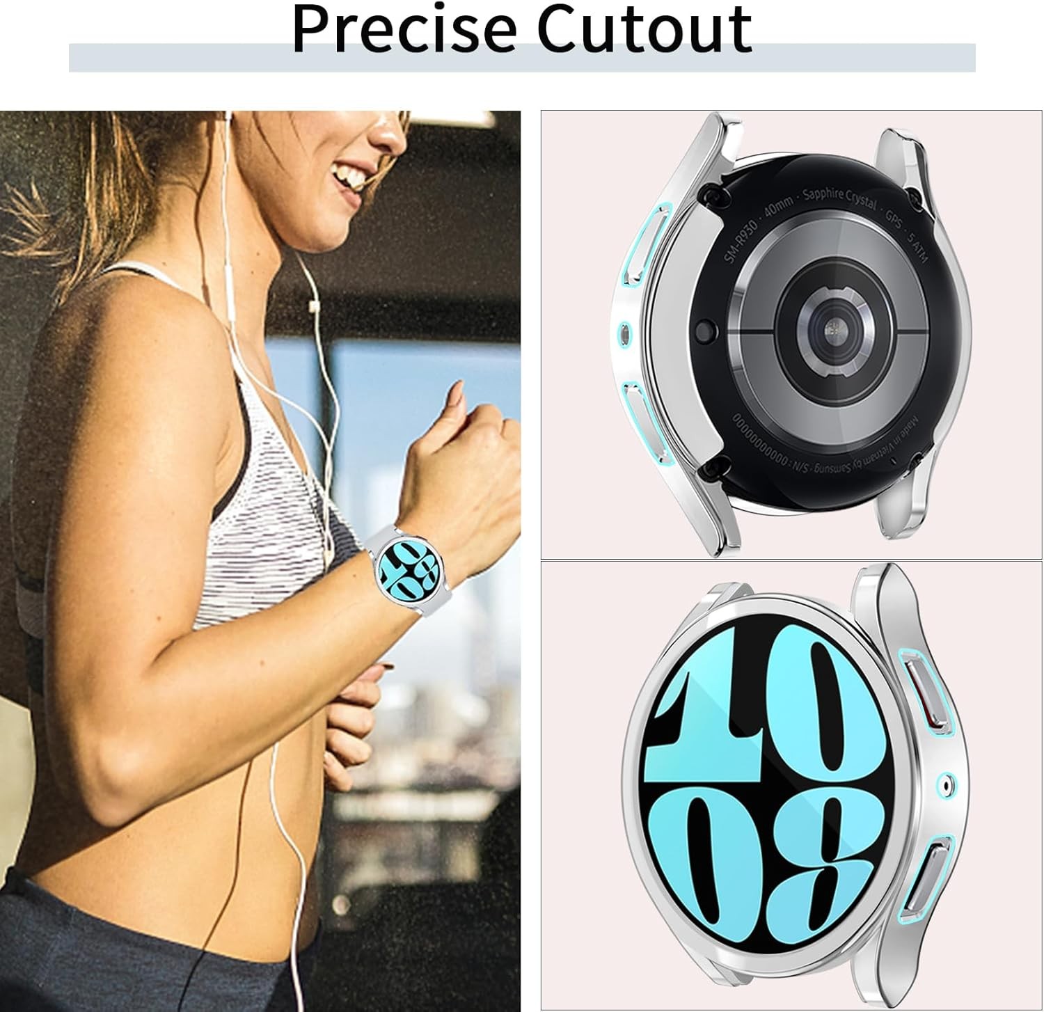 16 Colors 16Pack TPU Bumper Case Screen Protector for Galaxy Watch 6 44mm SM-R94
