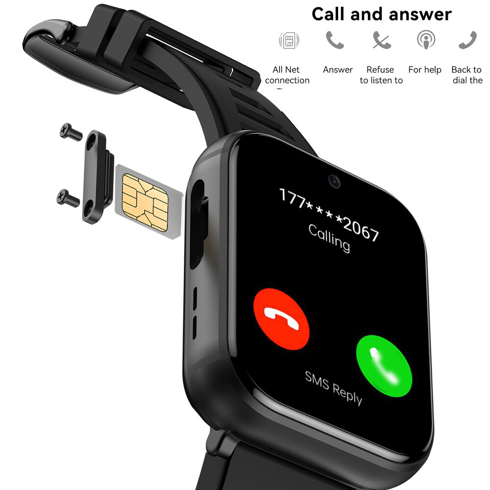 4G Android Smart Watch 16G/64G Bluetooth GPS WiFi Video Camera for Men Women