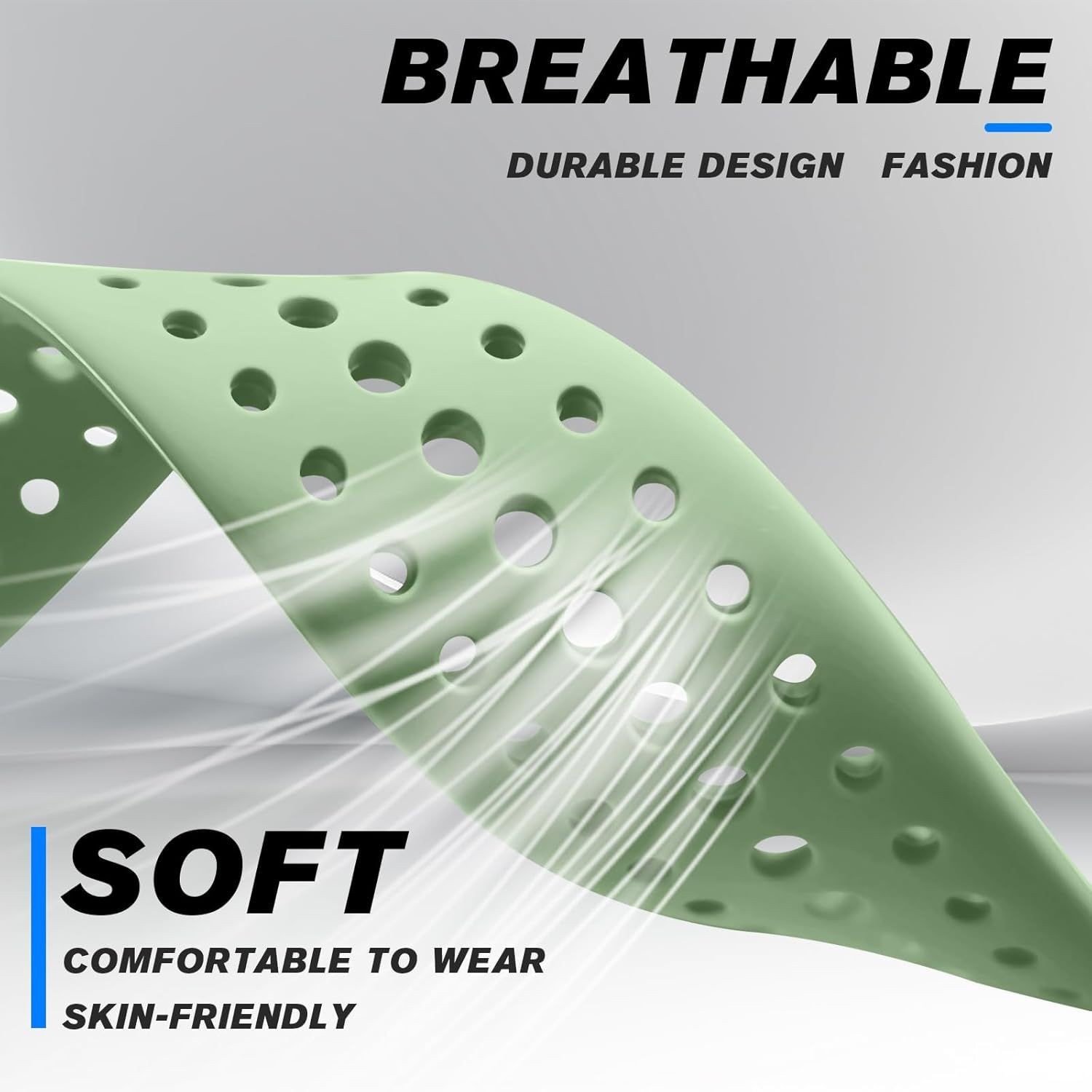 Breathable Soft Silicone Wristband for Google Pixel Watch 41mm 45mm – HAYONLIY