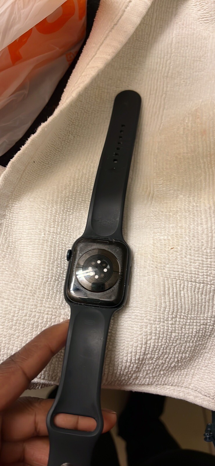 Apple Watch Series 8 45mm Midnight Aluminum Case with Sport Band, M/L (GPS)…