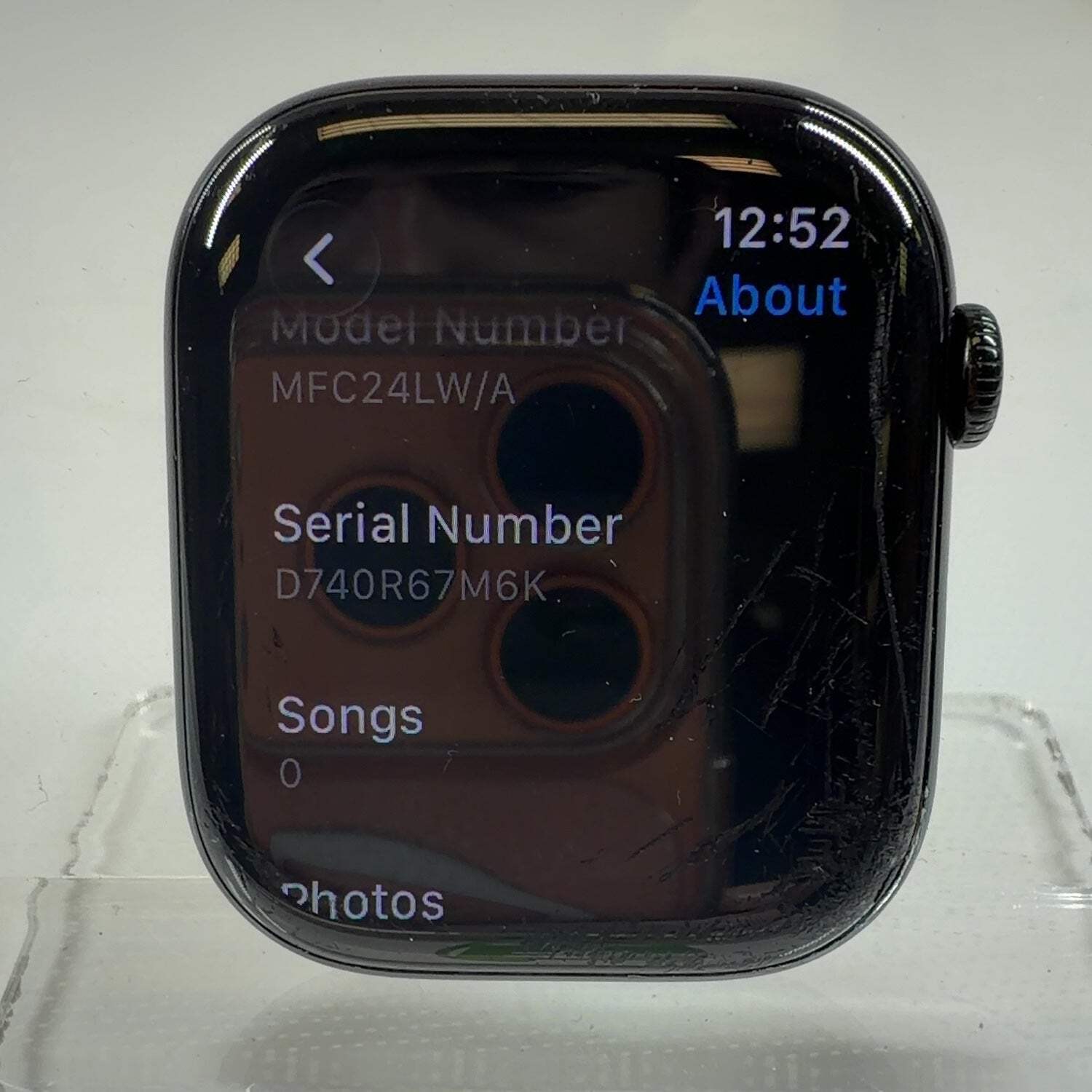 Broken Unlocked Apple Watch Series 11 46MM Black Band MFC44LW/A SCRATCHED SCREEN