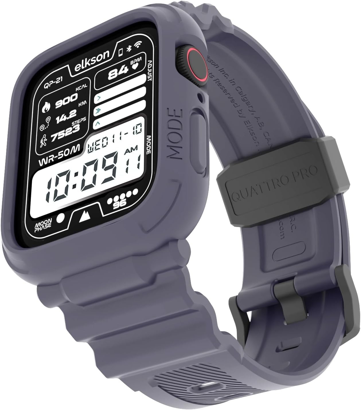 Rugged Military Grade Protective Bumper Case for Apple Watch Series SE3 44mm