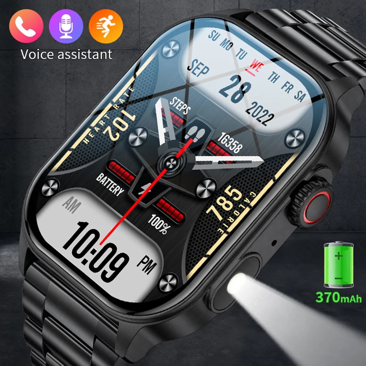 LIGE Bluetooth Smartwatch Sports Fitness Tracker Call Music Sleep Monitor