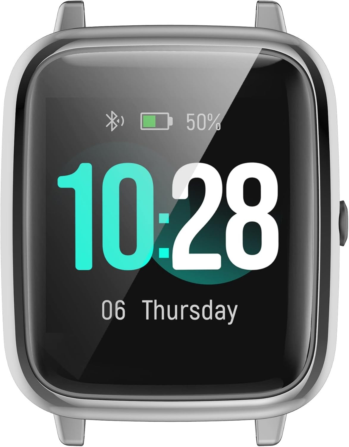 5-Pack Soft TPU Bumper Case for Willful ID205L Smart Watch 1.3″ Screen Protector