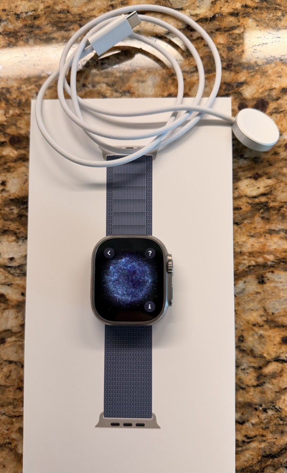 Apple Watch Ultra (1st Gen, MQET3LL/A) 49mm Titanium w/Band, Pre-Owned