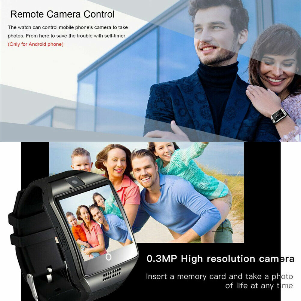 New Smart Watch Bluetooth Reminder SIM Unlocked Phone Camera For Android Models