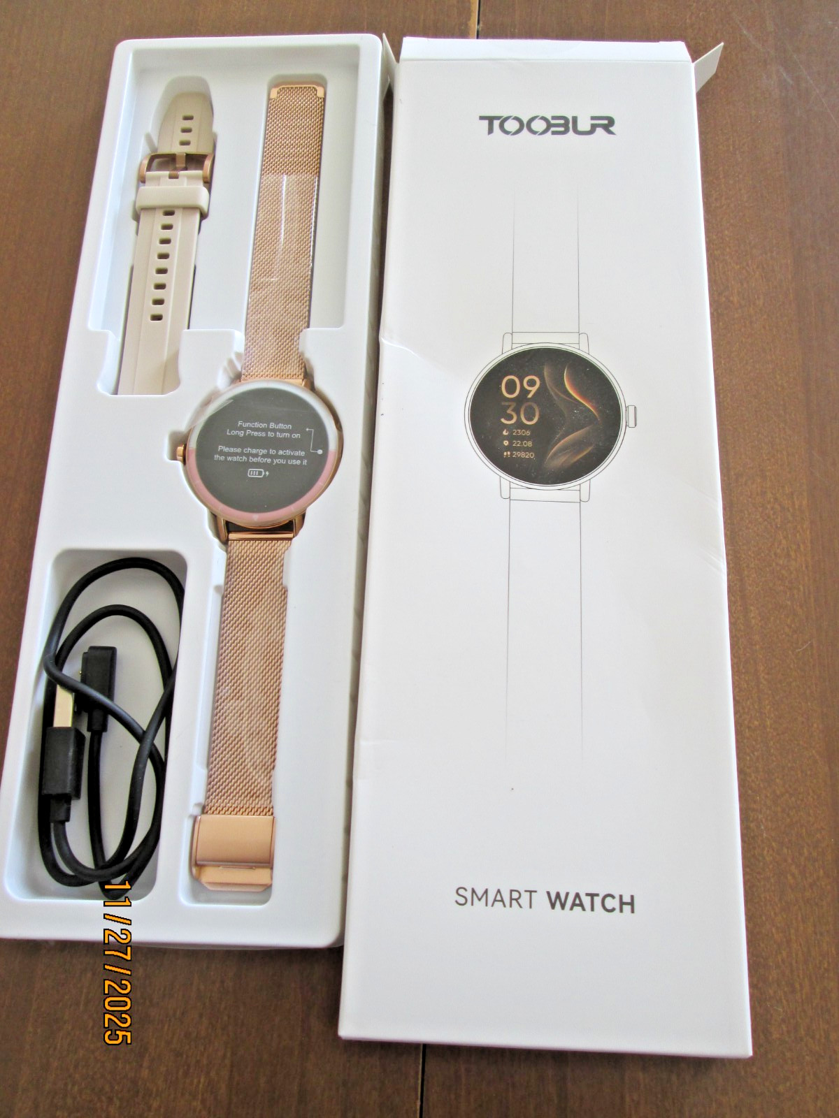 Toobur Smart Watch for Women; Adroid 8.0+ and IOS 12+ compatible NEW