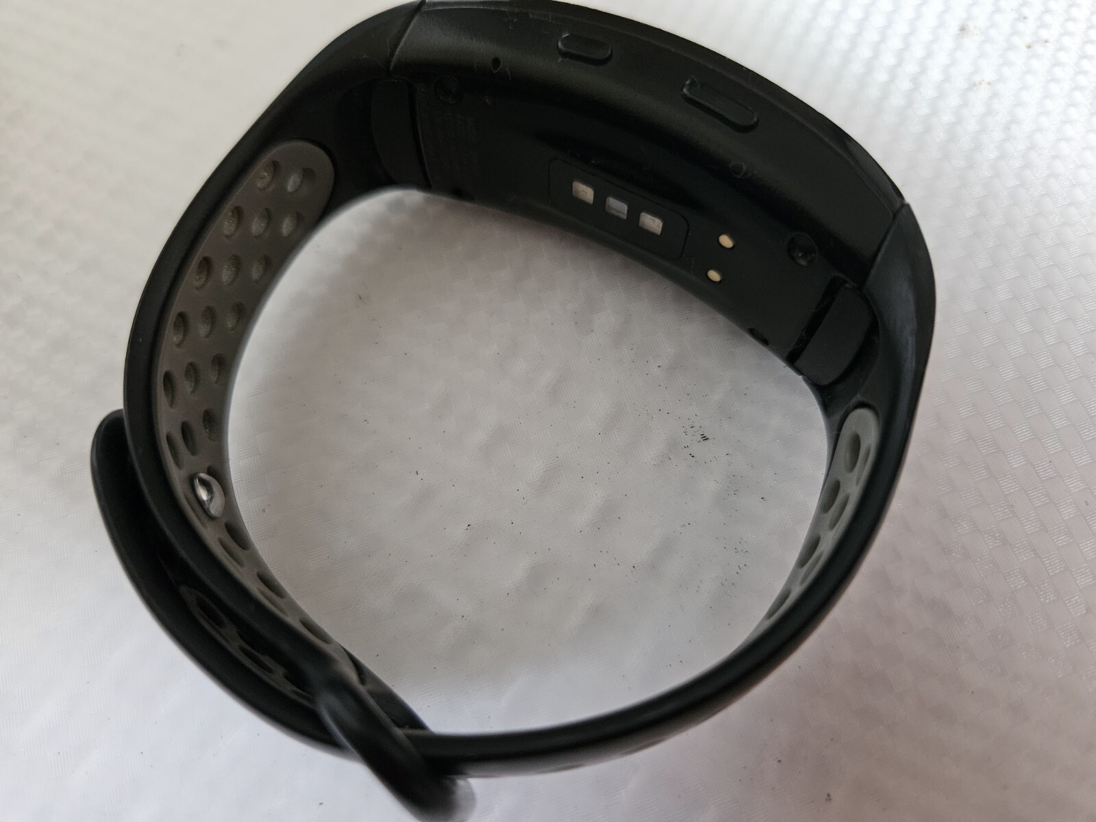 SAMSUNG SM-R365NZKAXAR Gear Fit2 Pro Grey Nylon Smartwatch Fitness Band (Large)