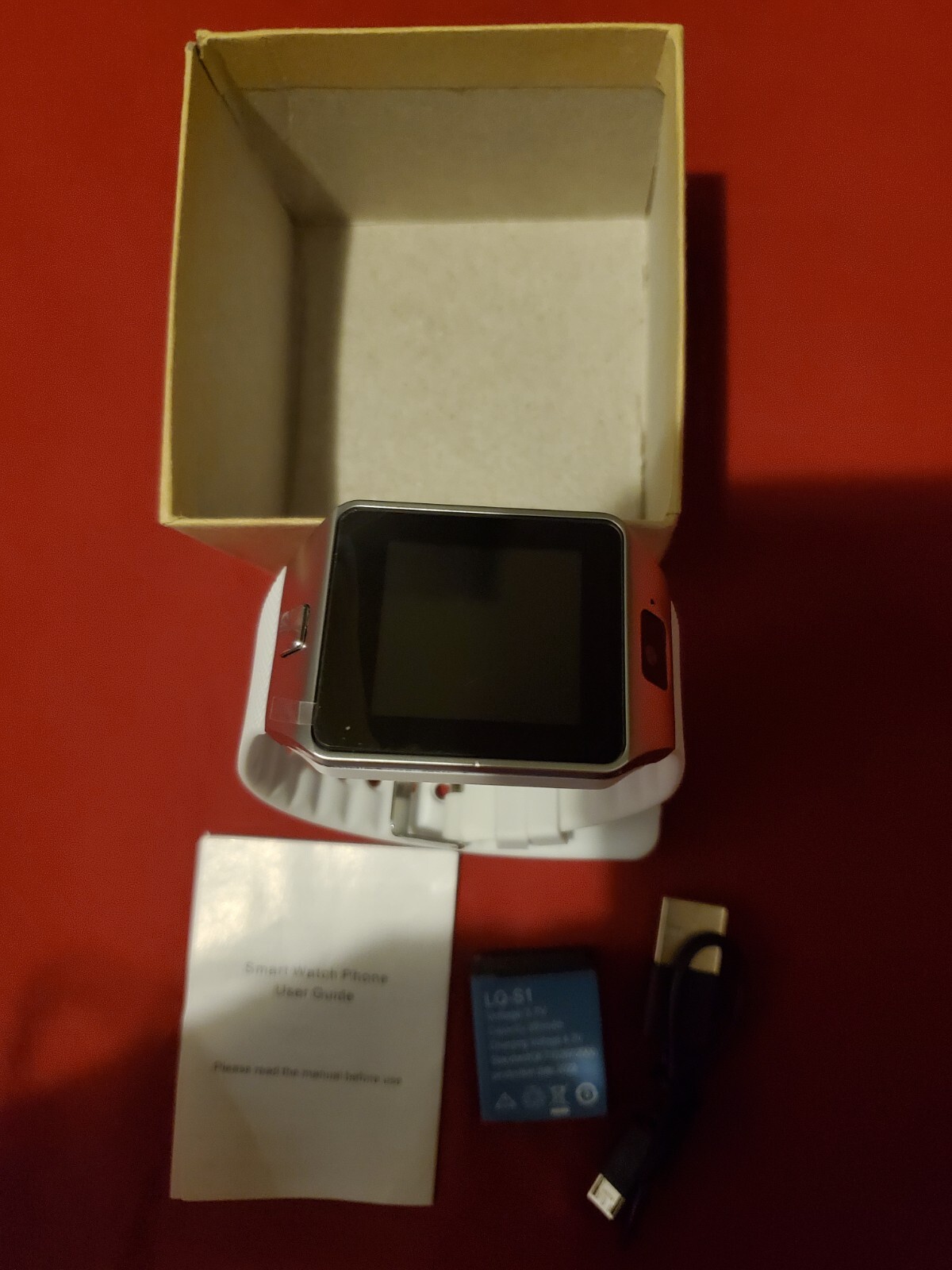 NEW WHITE SMART WATCH LQ-S1 CAMERA BLUETOOTH ANDROID