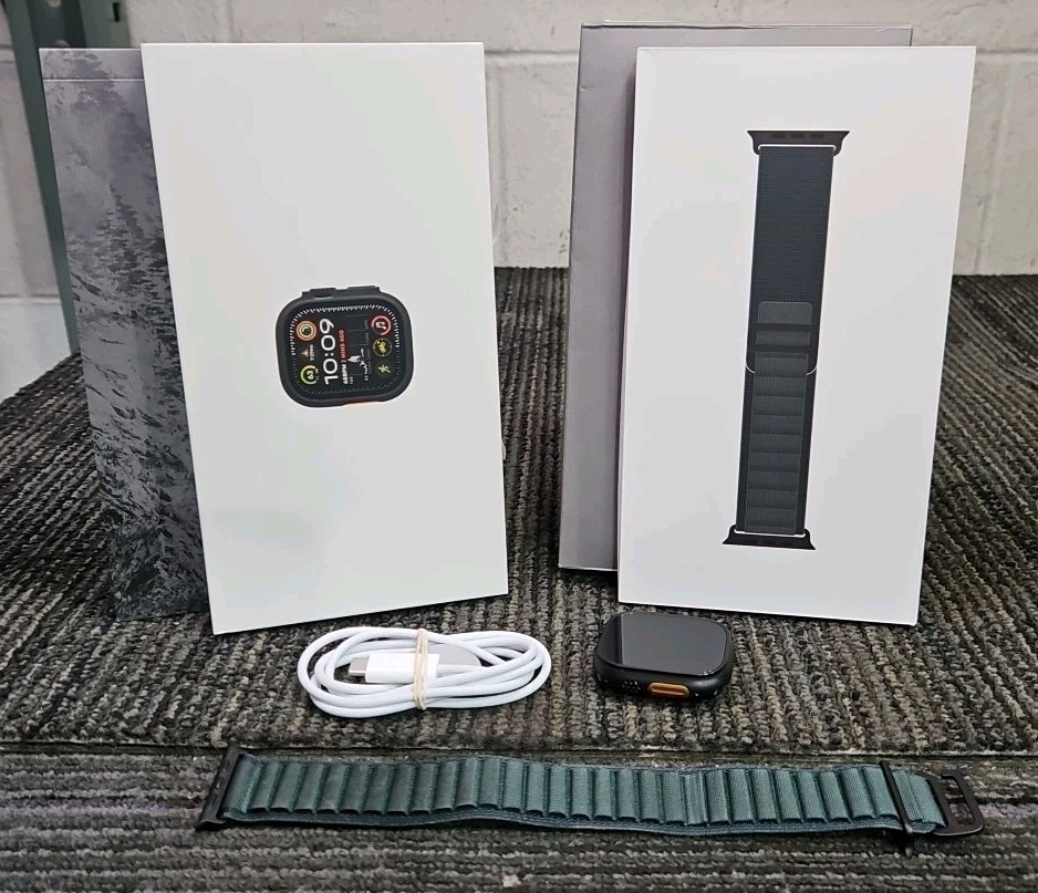 Apple Watch A2986 MX4R3LW/A Ultra 2 49MM Black – Dark Green Band
