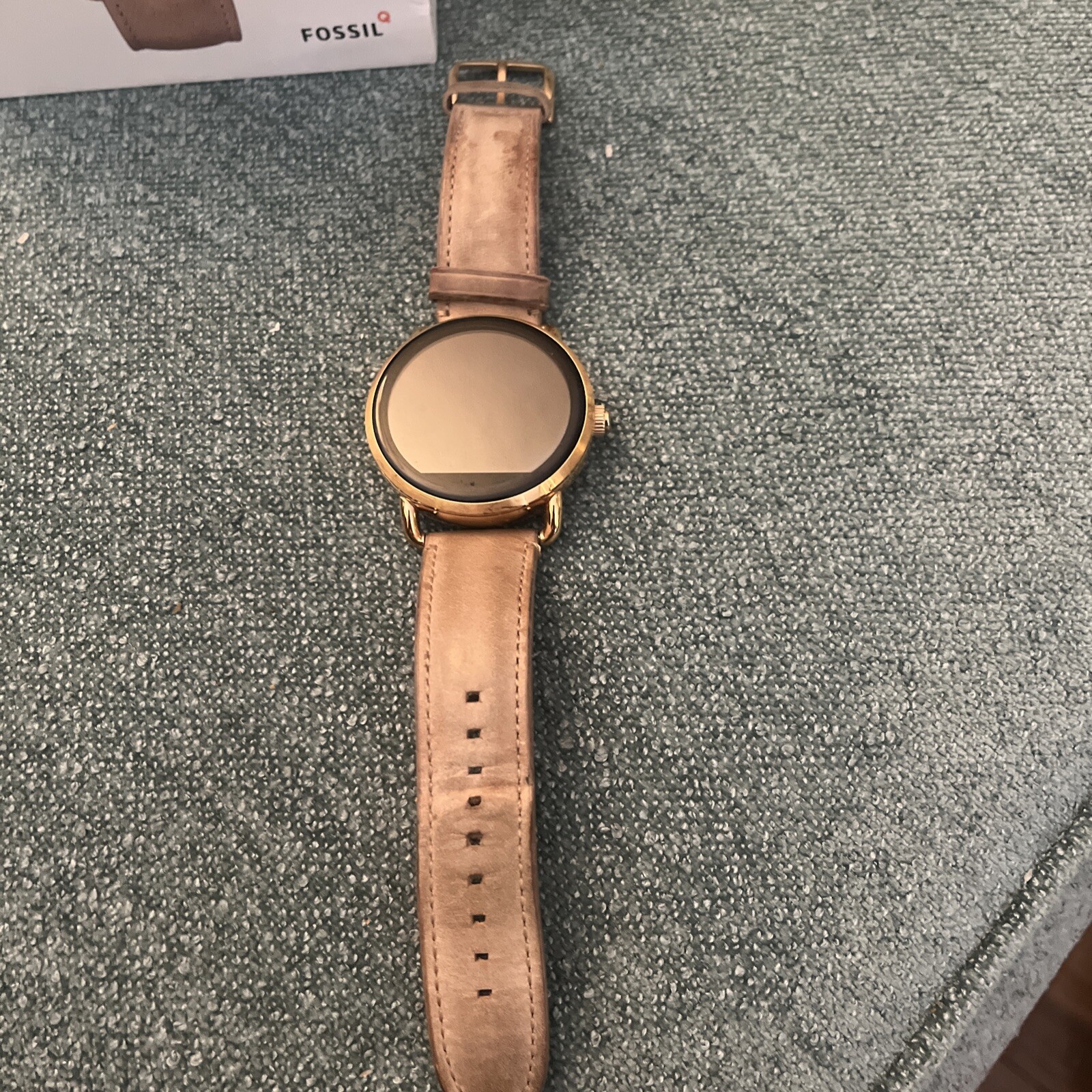 Fossil Q Gen. 2 Wander 45mm Smartwatch Rose Gold-tone Leather Band FTW2102