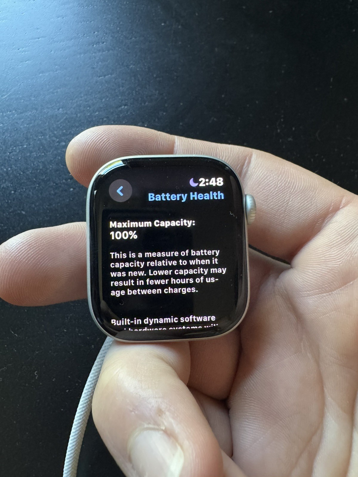 Apple Watch Series 10, 42mm, Silver, Sport Band/Loop (open box, 100% battery)