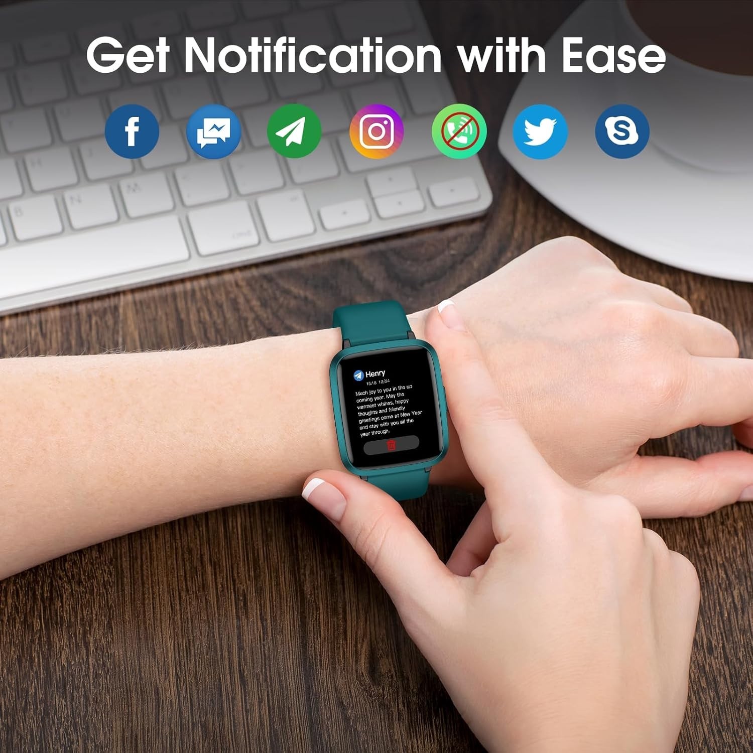 Women’s Smart Watch Bluetooth SmartWatch For Apple iPhone iOS and Android