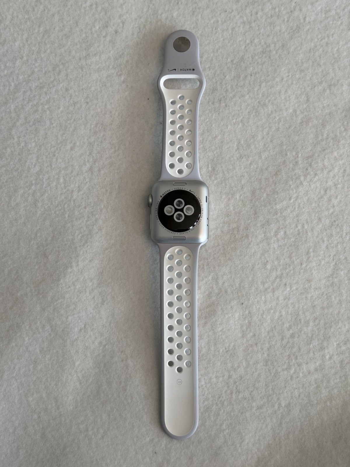 Apple Watch Nike+ Aluminum 38mm Case Sport Band Silver, Model A1757