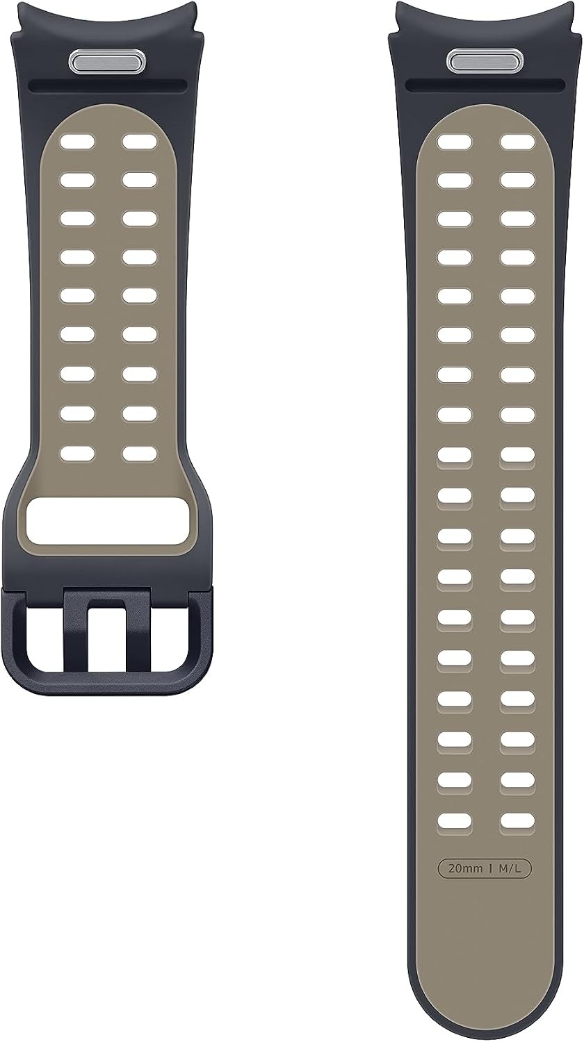 Graphite/Etoupe Strap Compatible with Samsung Galaxy Watch 6, Medium/Large