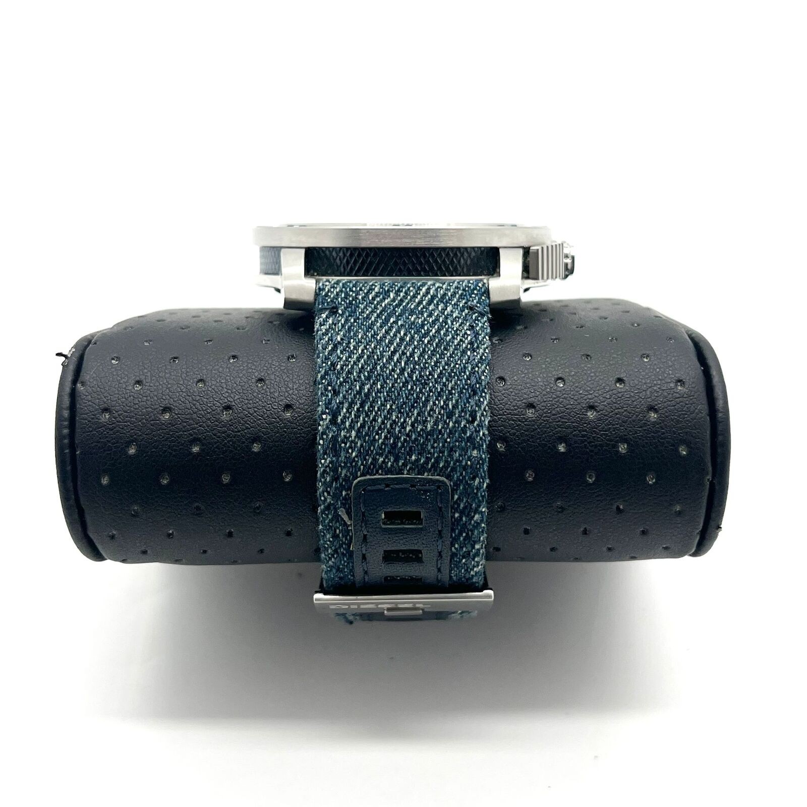 Diesel DW1001 Axial Stainless Steel Smartwatch with Denim Blue Strap