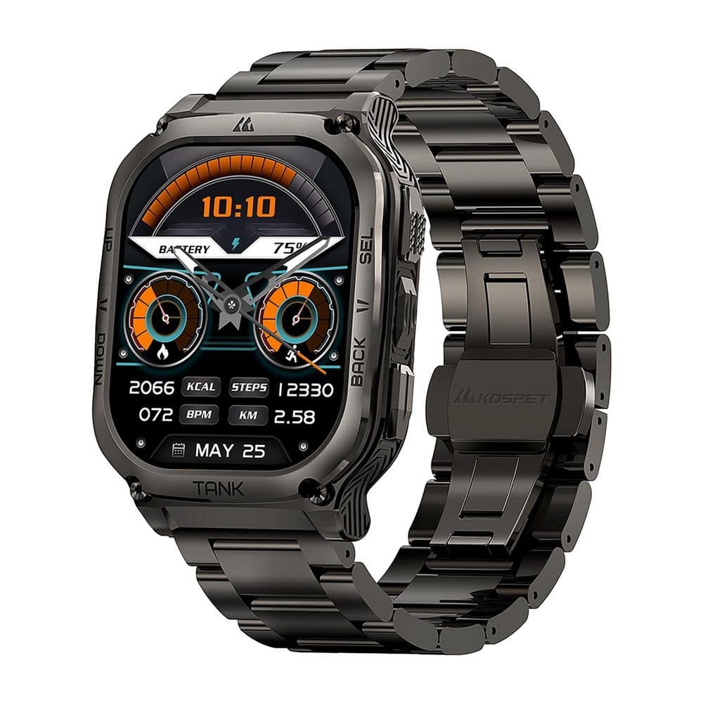 TANK M3 Special Edition AMOLED Smartwatch Black Fitness Tracker with HD Display
