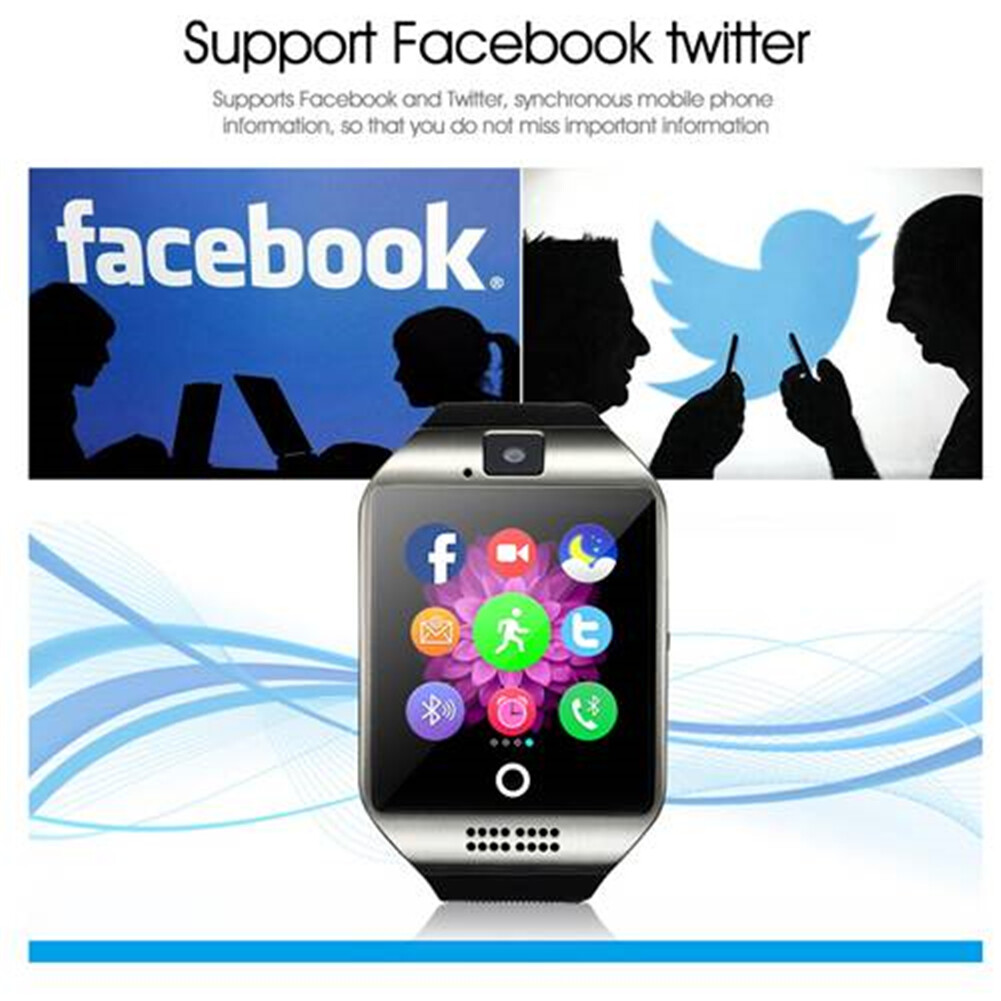 SmartWatch GSM Unlocked Bluetooth Wristwatch Call Reminder Sleep Monitor TF Slot
