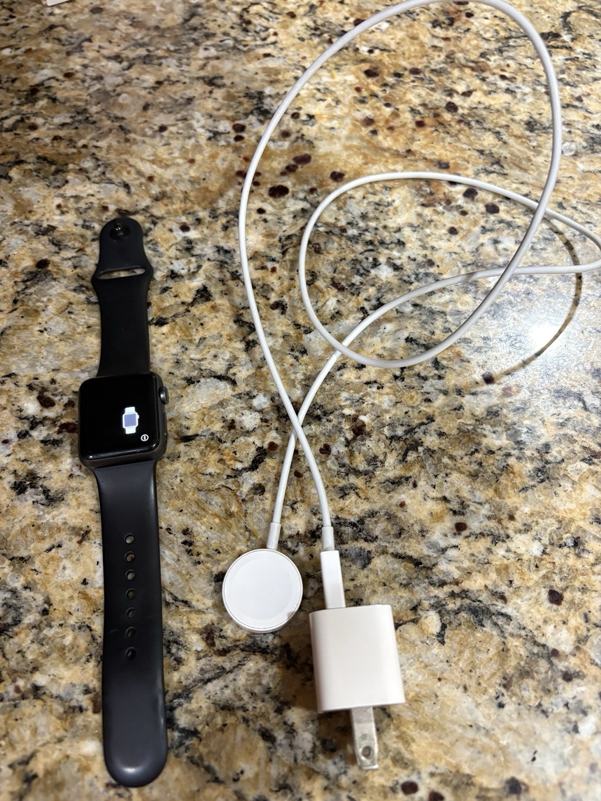 Apple Watch Series 1, 38 mm, S/M, Unlocked, Black Sport Band