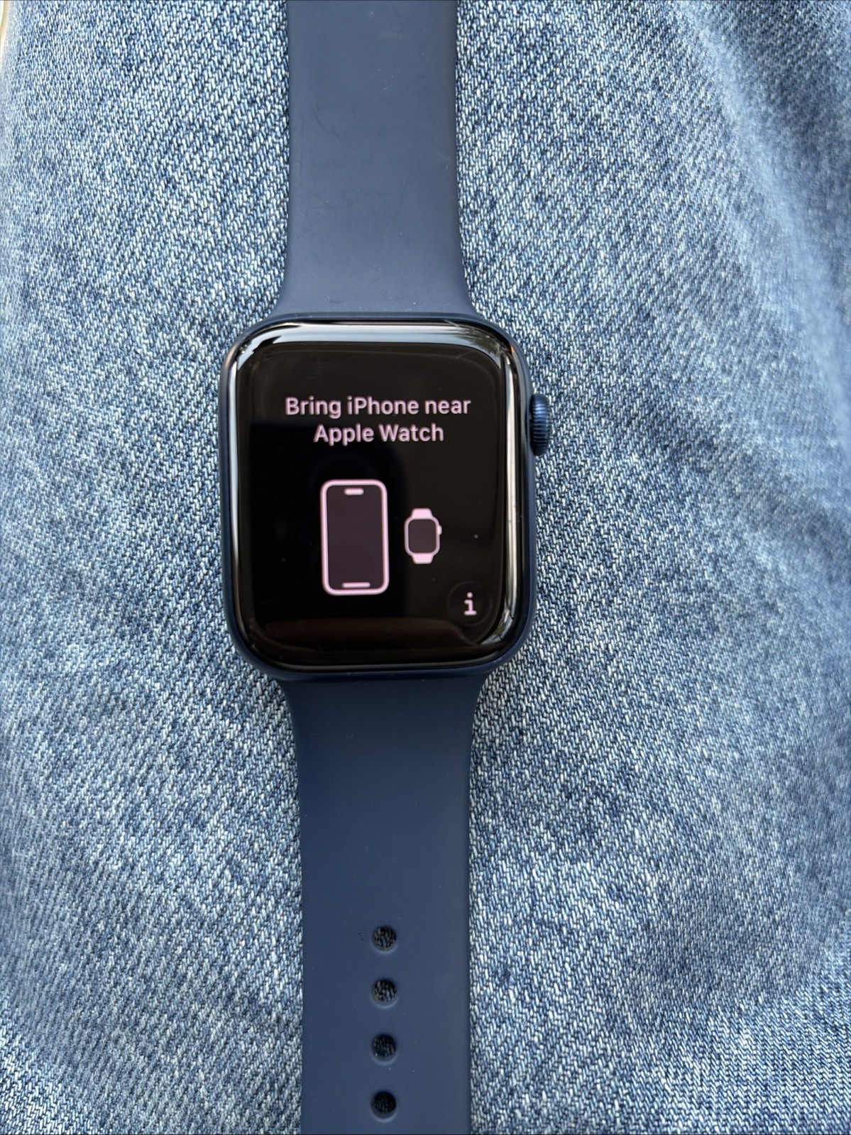 EXCELLENT Apple Watch Series 6, Navy Blue Aluminum Case, 44mm