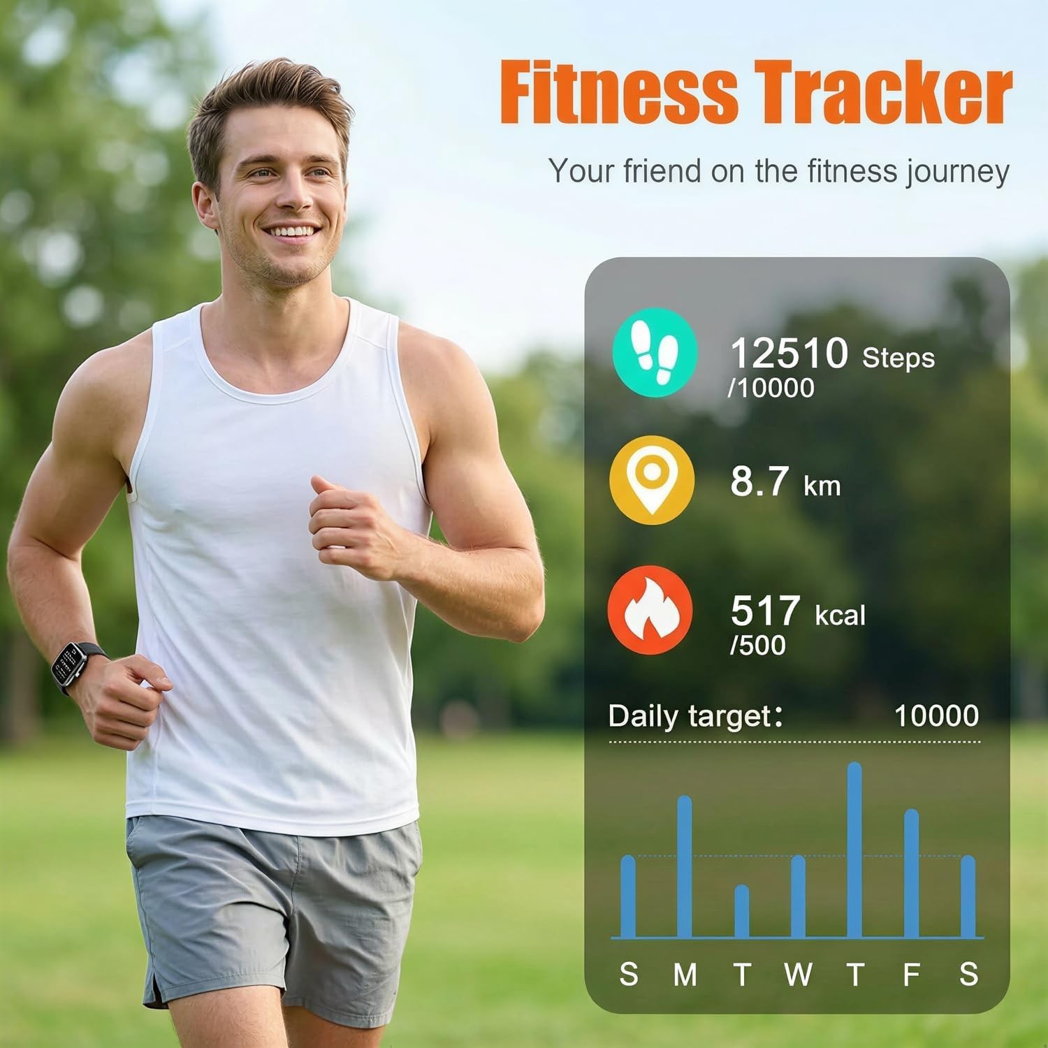 2026 Smart Watch For Men Women Bluetooth Call Fitness Tracker IP68 iPhone Androi