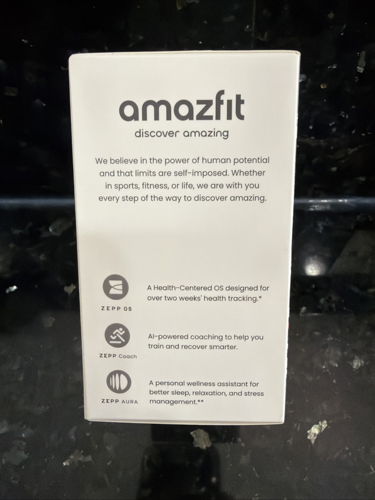 AMAZFIT ACTIVE 2 (ROUND) 44MM SPORT FITNESS SMART WATCH BLACK SILICONE BAND