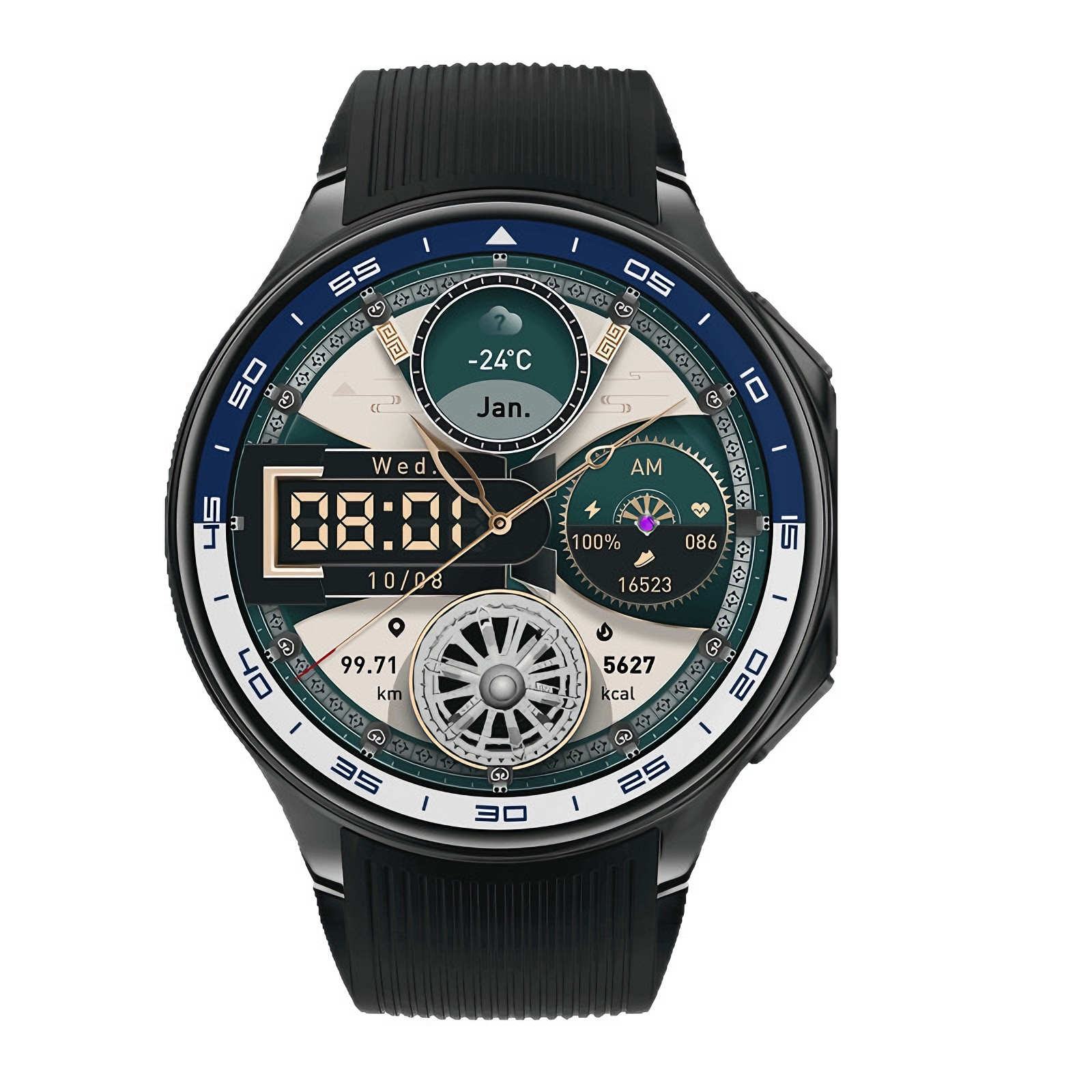 DT Watch X Smart Watch 10 Days Battery AMOLED BT Call TWS WearPro iOS Android