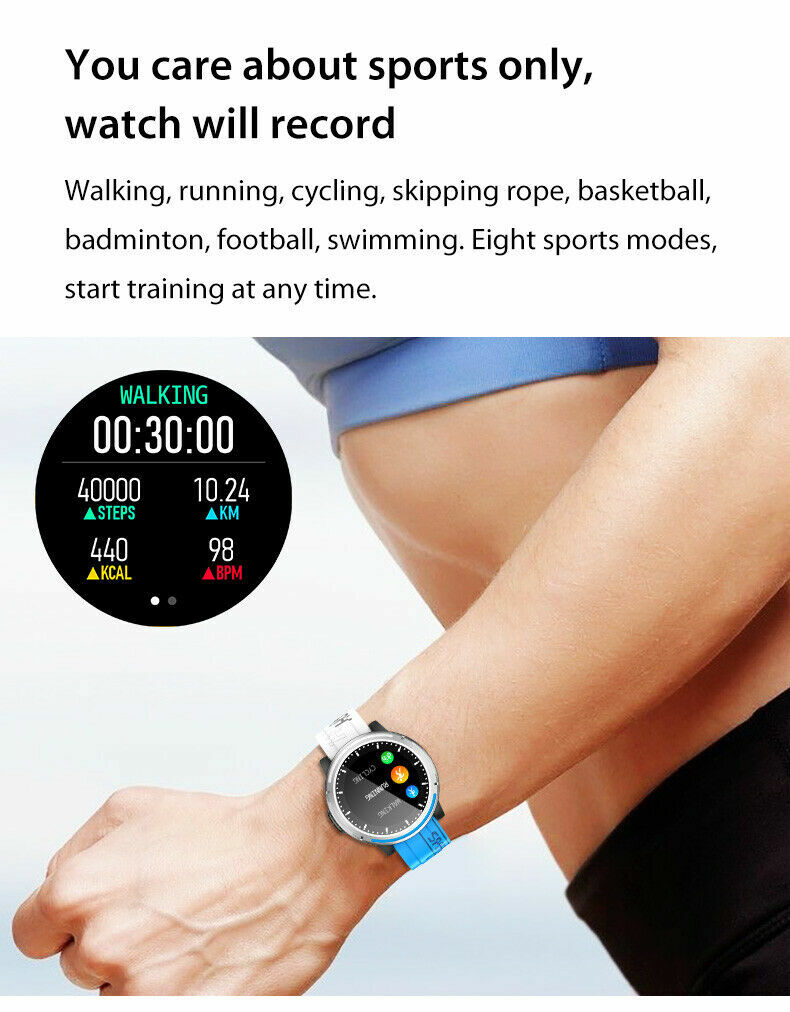 Digital Waterproof Smartwatch Phone Call Fitness Heart Rate
