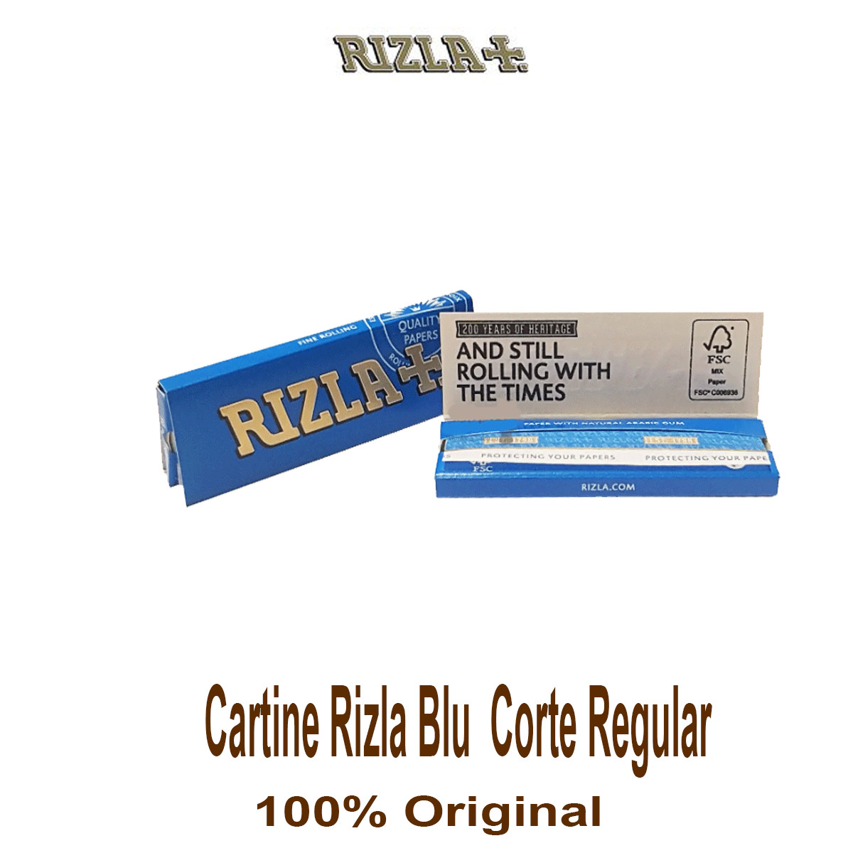 Rizla Blue Thin Rolling Papers Are Chlorine Free Size 50 x Booklets