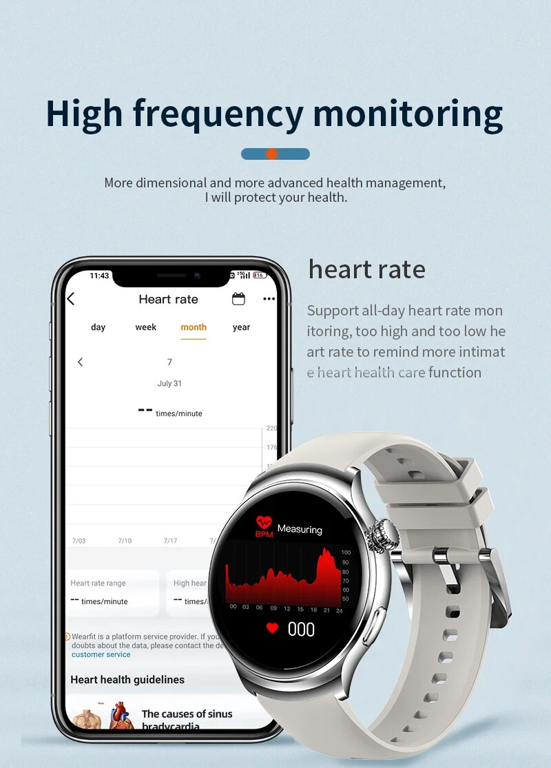 Z93 Pro – Round 1.5inch HD Screen – Pro Smart Watch-Blue Band- New Low Price