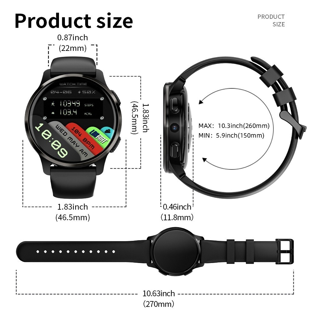 Unlock LOKMAT App 2 4G Smartwatch Android 8, 1 GPS 2GB + 16GB HRM NFC Brand
