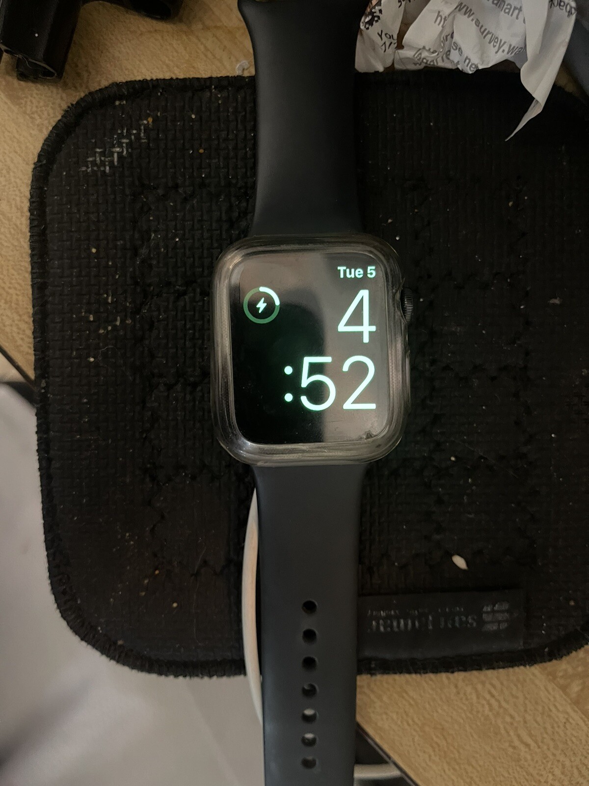 Apple Watch Series 6 44mm Space Gray Aluminum Case with Black Sport Band -…
