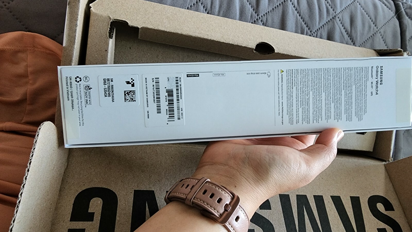 Samsung Galaxy Watch4 SM-R860 40mm Aluminum Case with Sport Band – Pink Gold…