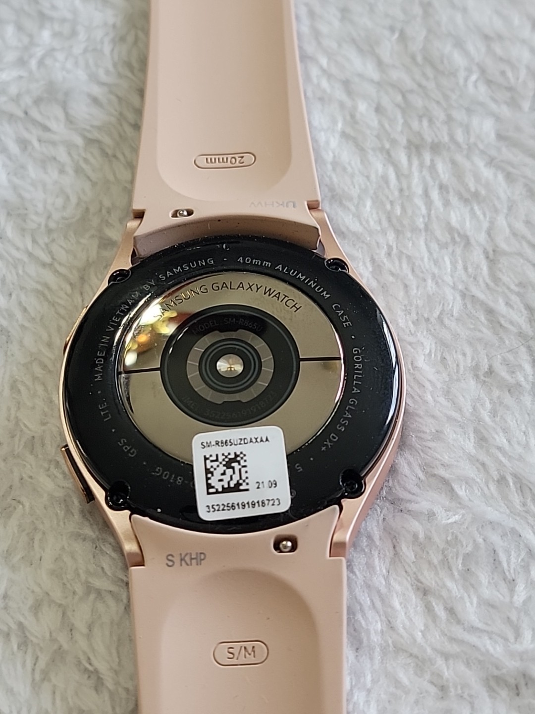 Samsung Galaxy Watch4 SM-R865 40mm Aluminum Case Band Pink Gold *see Description