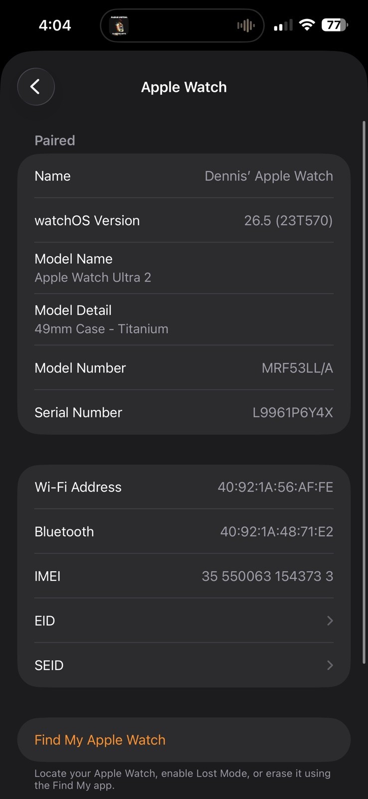 Apple Watch Ultra 2 49mm Titanium + Titanium, Leather, Loop Bracelets
