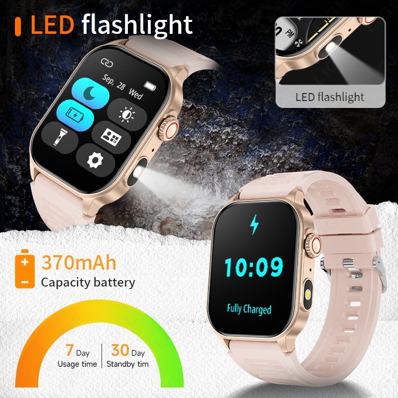 Smart Watch Men Women Bluetooth Answer/Make Call Heart Rate Fitness Waterproof