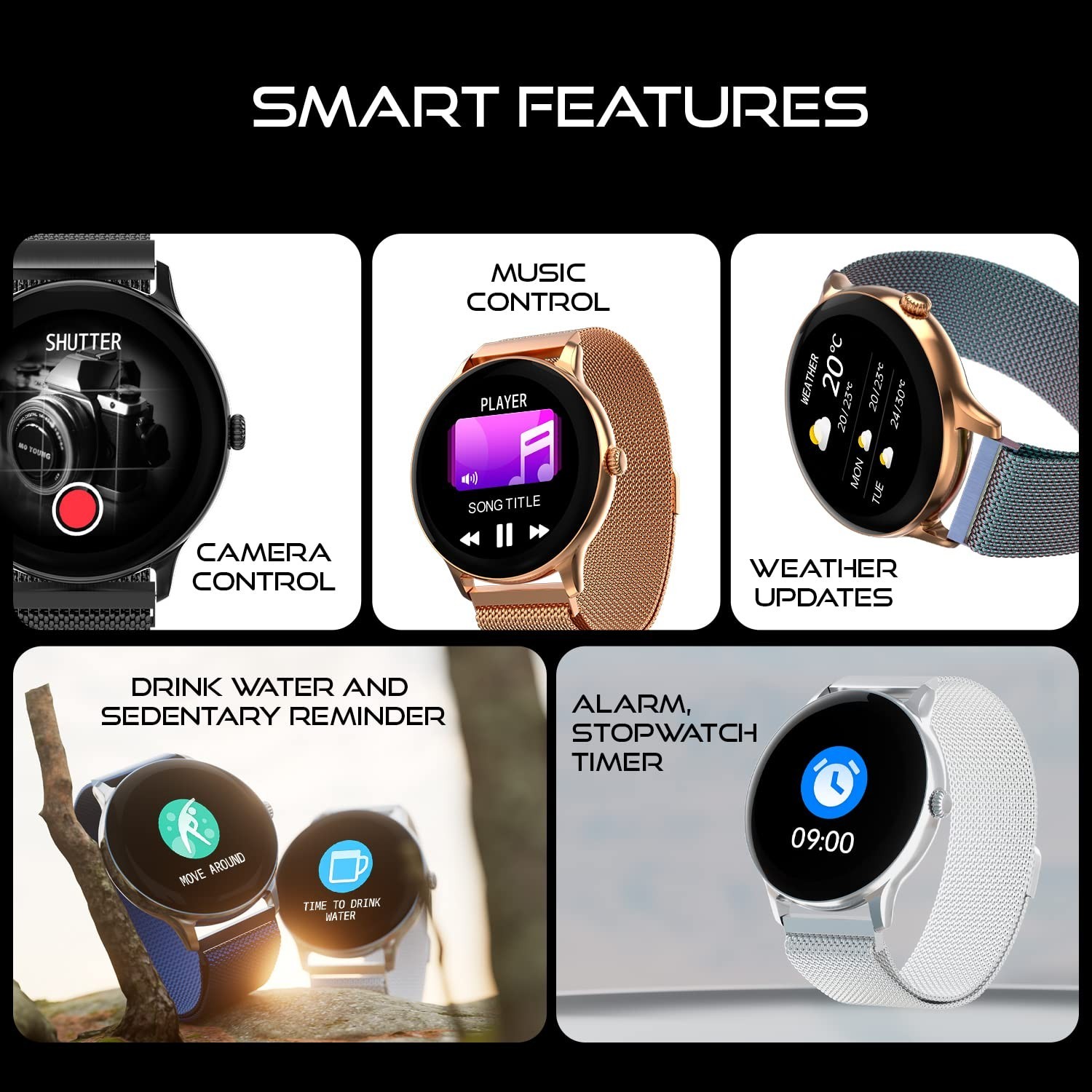 Fire-Boltt Smart Watch 1.39 inch| Bluetooth Caling, AI Voice, Sports Mode &Spo2