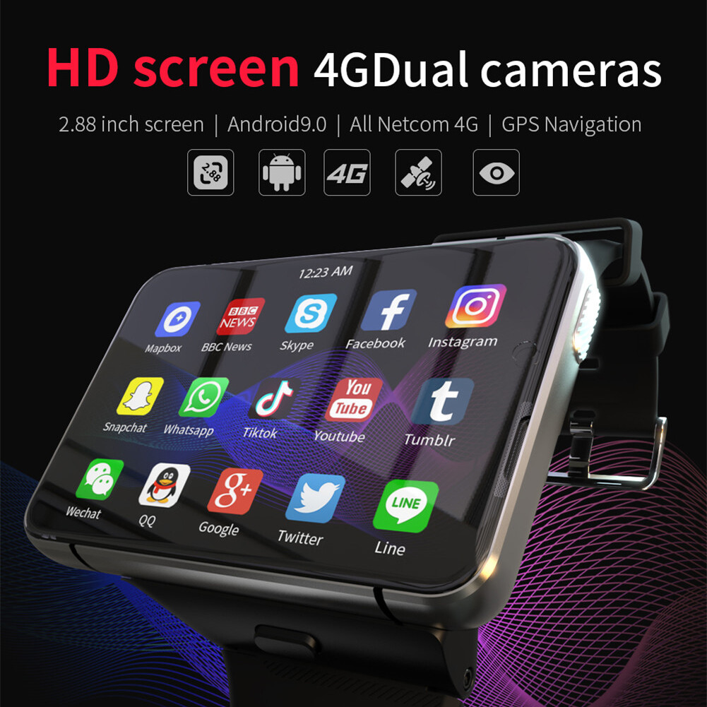 4G Smart Watch 2.88 Inch Large Screen Camera Bluetooth Music Video Calling