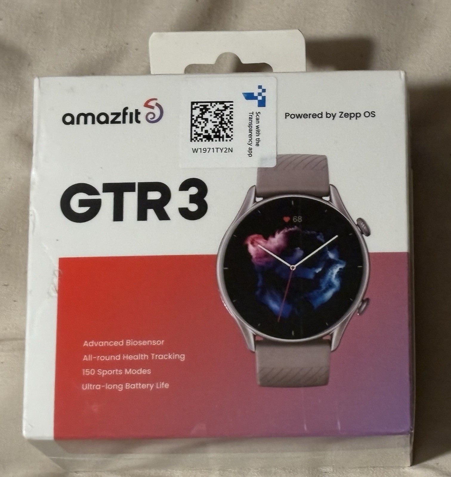 NEW SEALED Amazfit GTR 3 GPS Smartwatch AMOLED Alexa Zepp OS Black