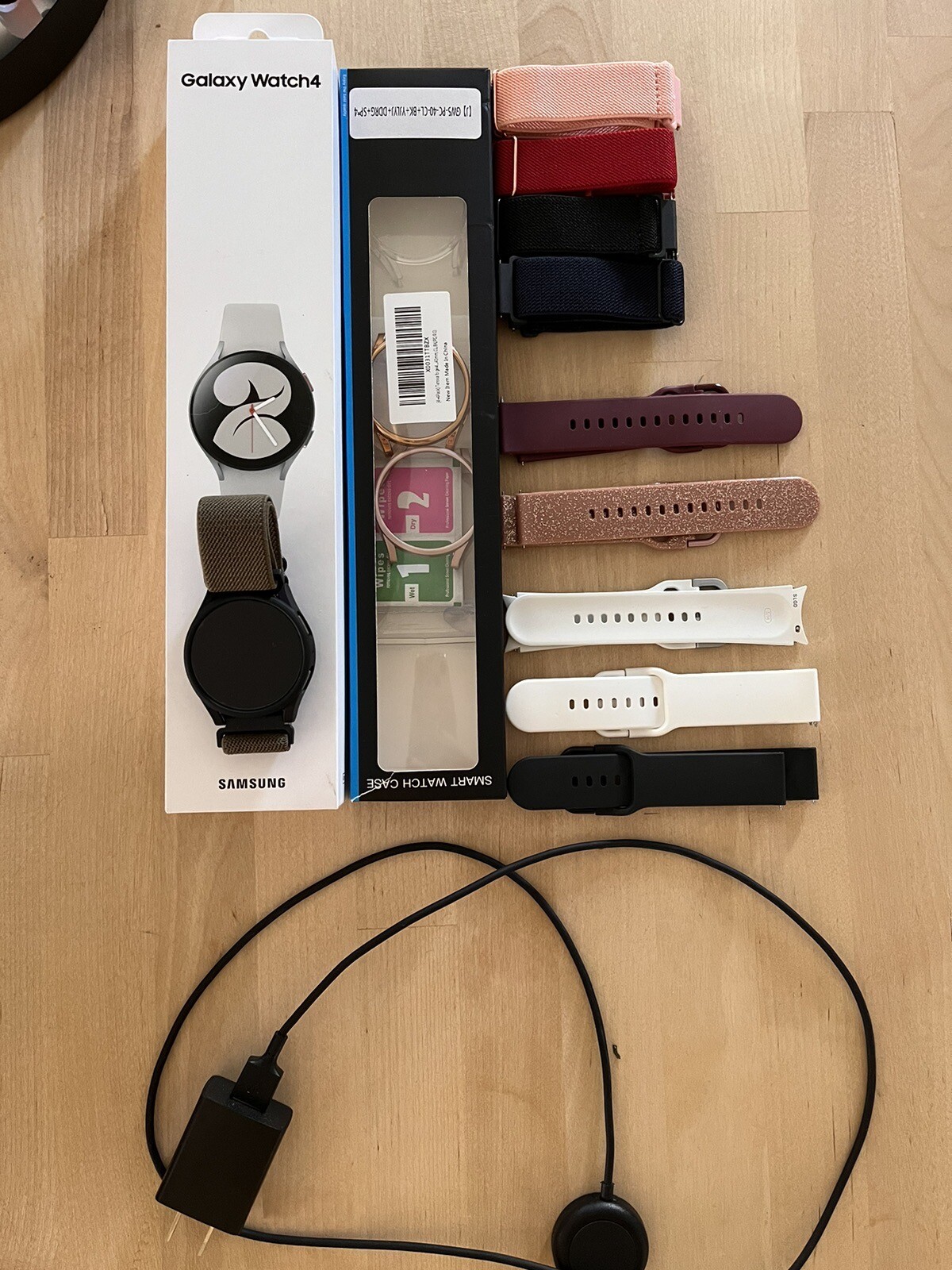 Samsung Galaxy Watch4 SM-R860 40mm Aluminum Case with Sport Band – Silver…