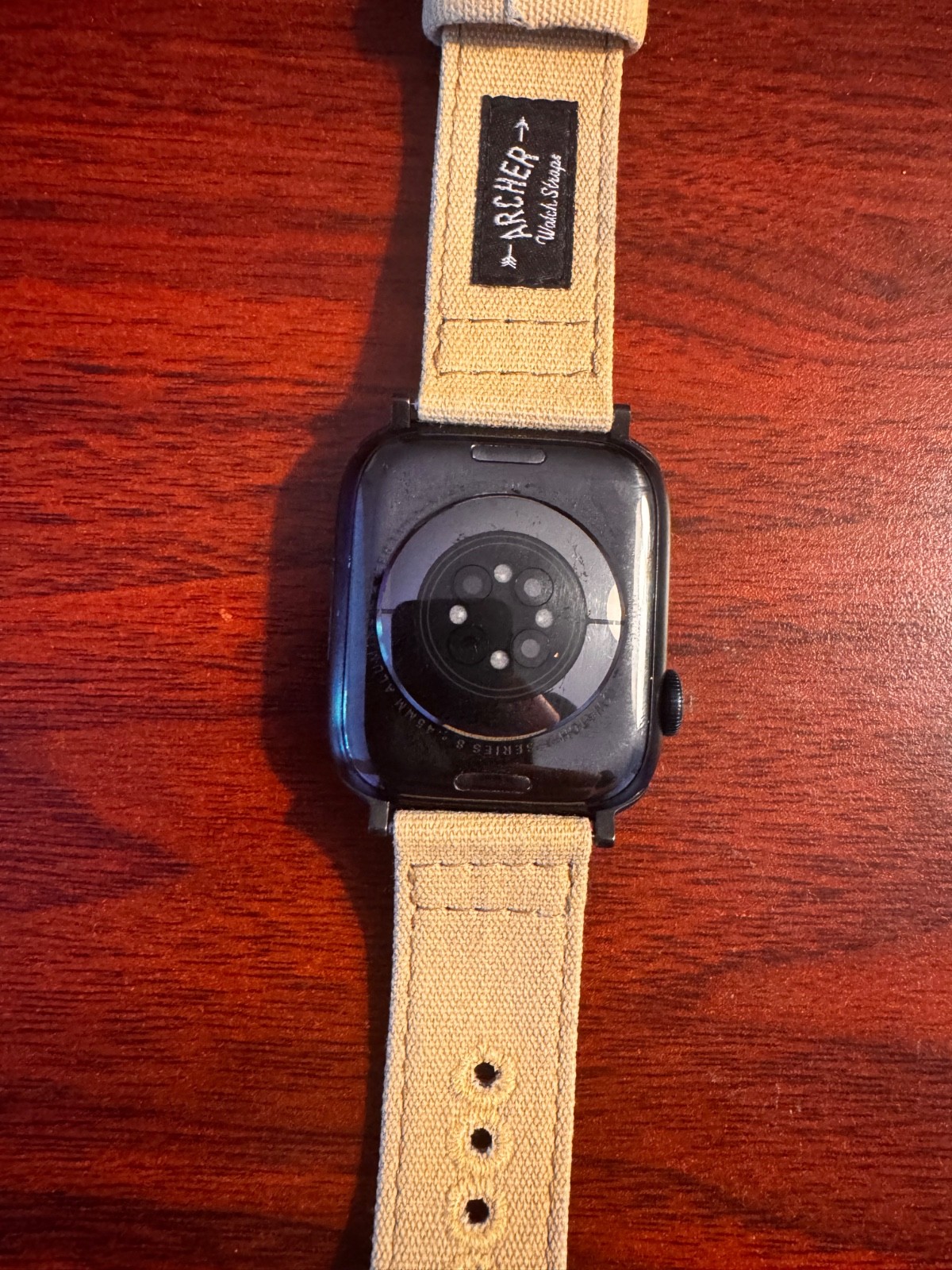 Apple Watch Series 8 45mm Midnight Aluminum Case with Canvas band