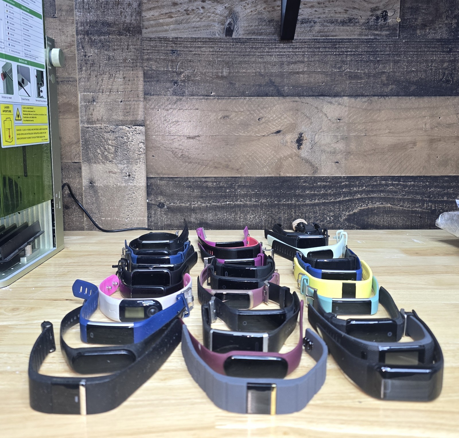 Lot of 30 Fitness Trackers Fitbit Garmin iFitness BiggerFive Vivosmart HR+