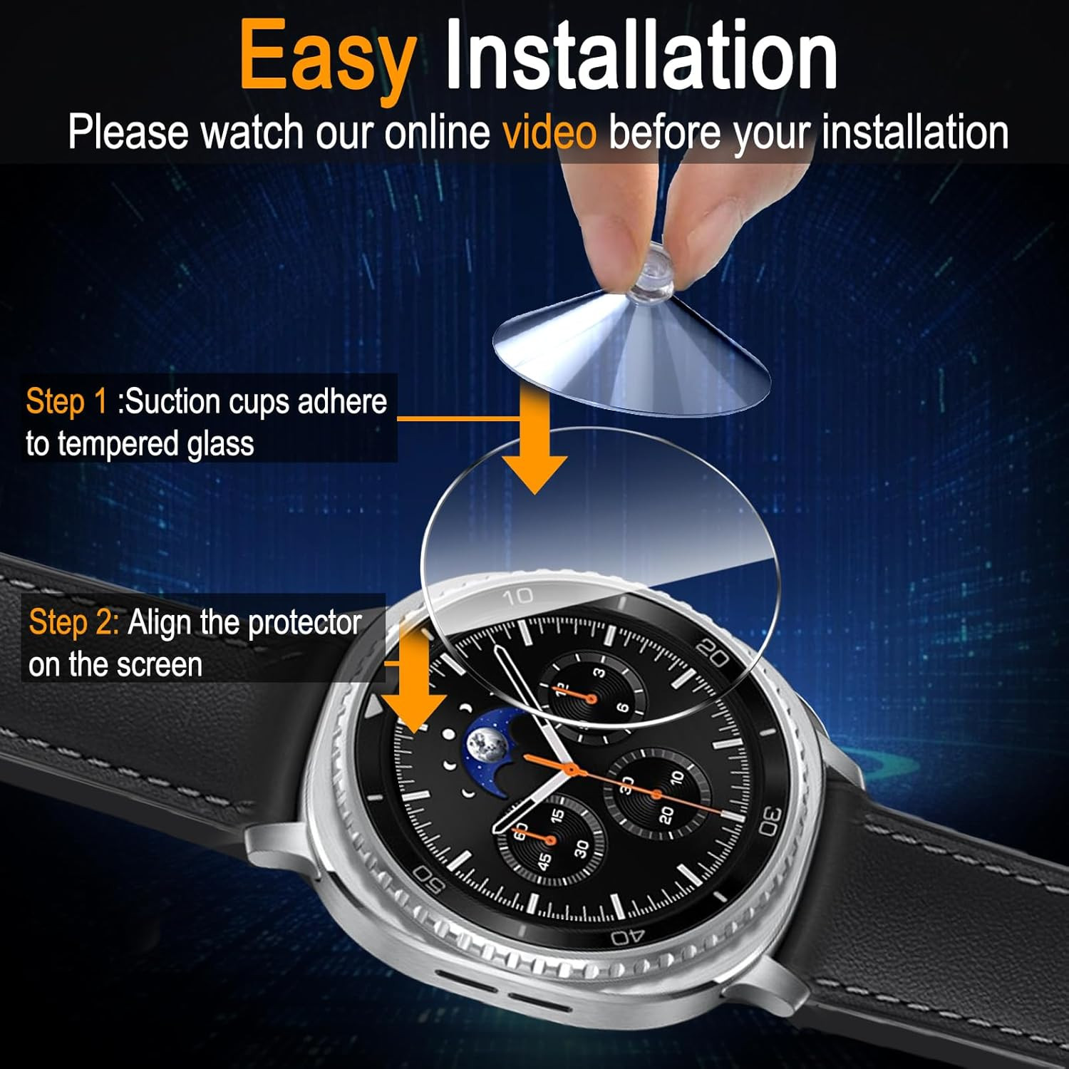 4 Pack for Samsung Galaxy Watch 8 Classic 46Mm (Bluetooth & LTE) Screen Protecto